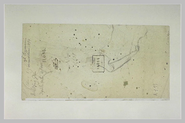 Fragment d'étude de draperie