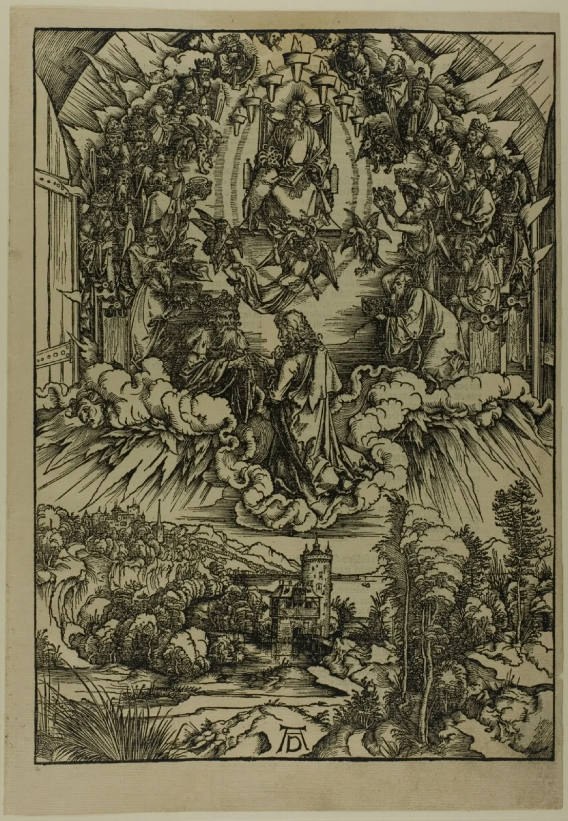 Saint John before God and the Elders, from The Apocalypse