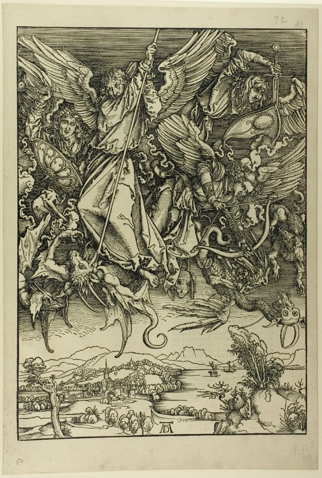 Saint Michael Fighting the Dragon, from "The Apocalypse"