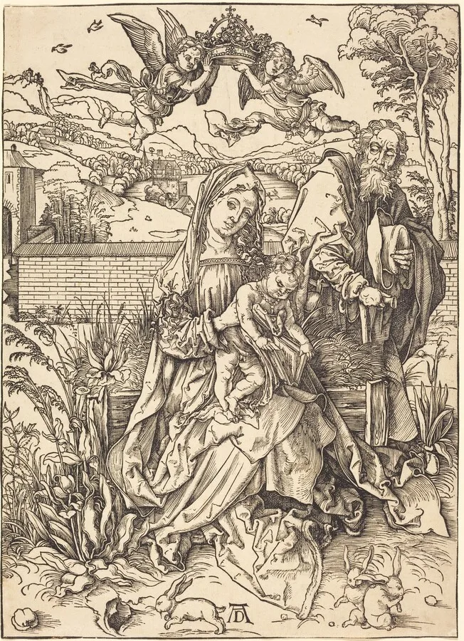The Holy Family with the Three Hares
