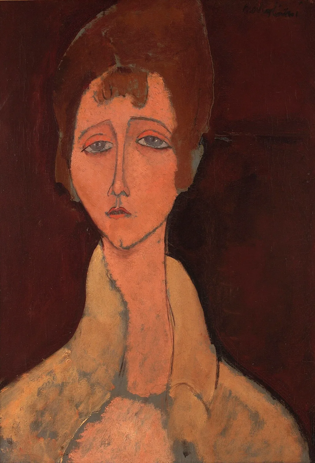 Femme au corsage blanc