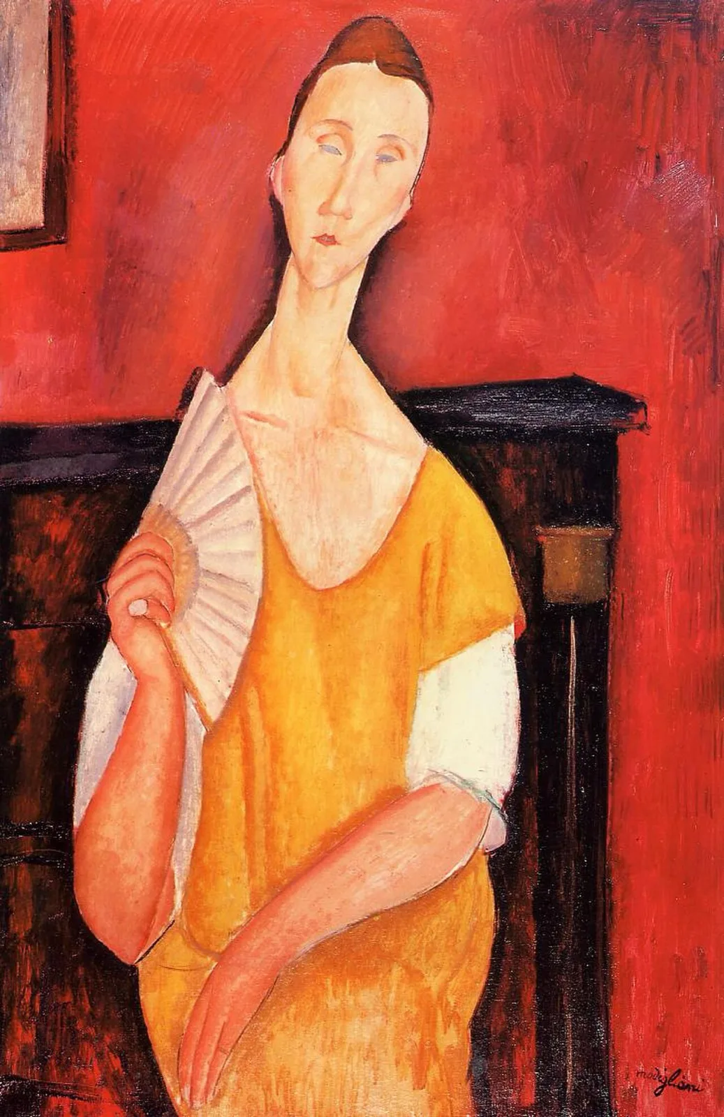Ritratto di Lunia Czechowska con ventaglio