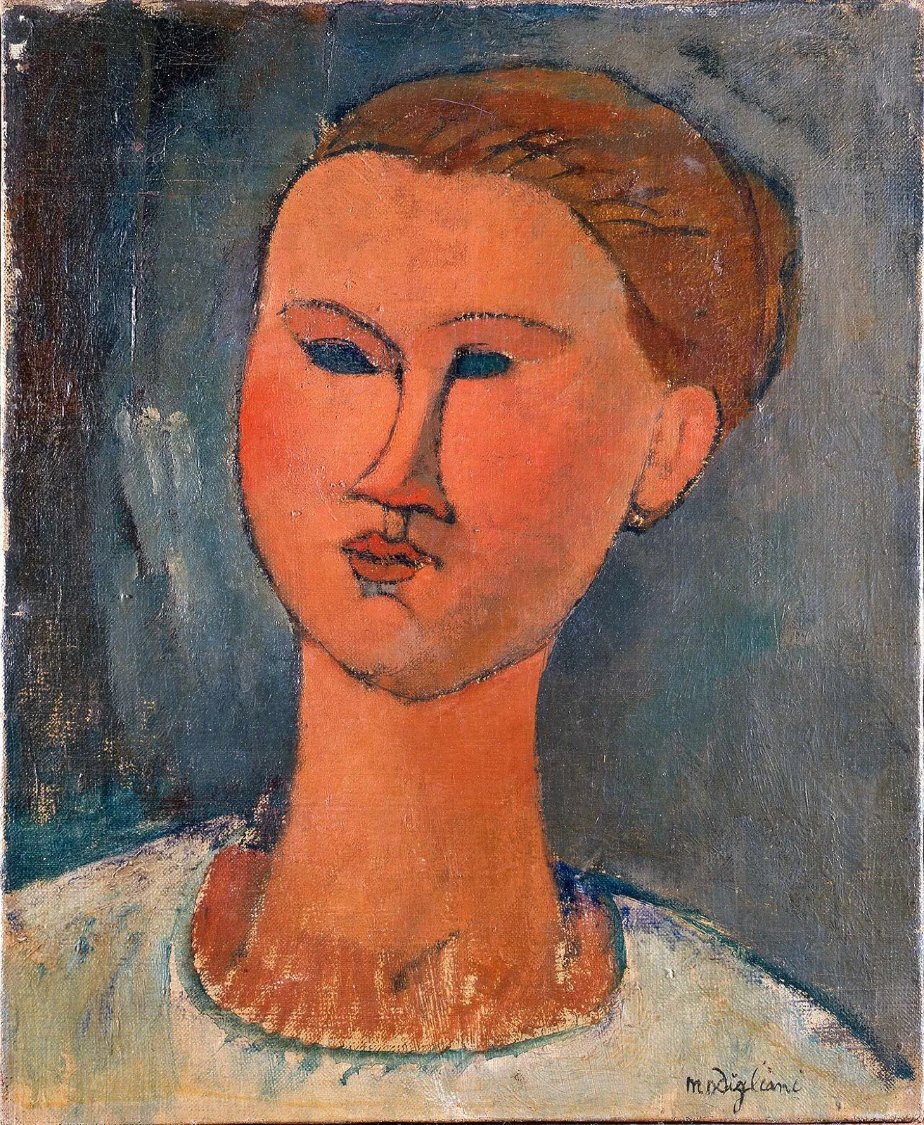 Head of a young woman