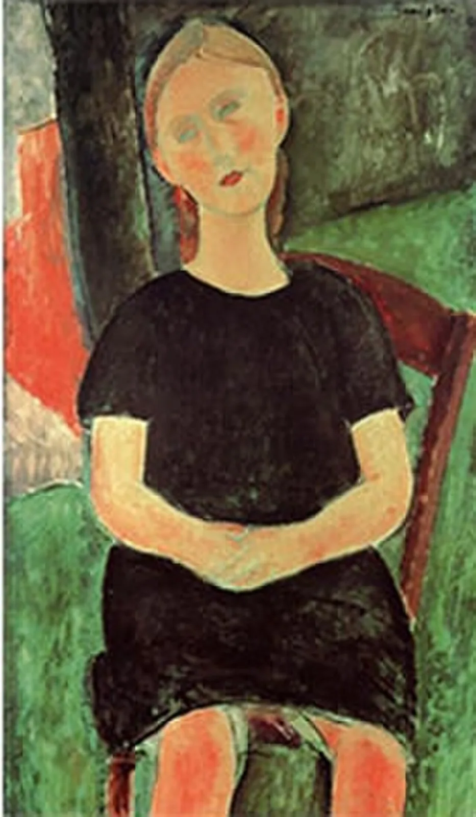 Young Girl Seated