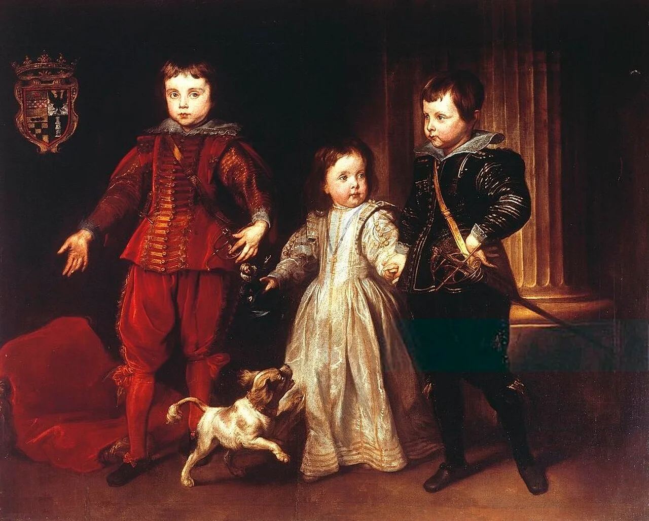 Portrait of three children of the Spinola family