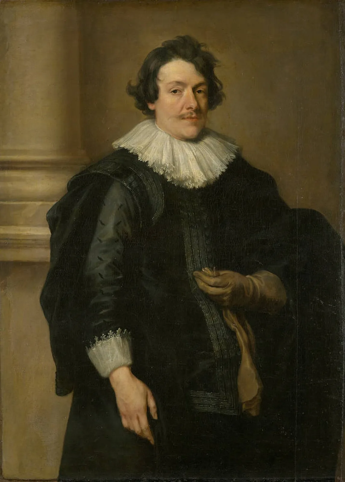Portrait of a Man in Black before a Column