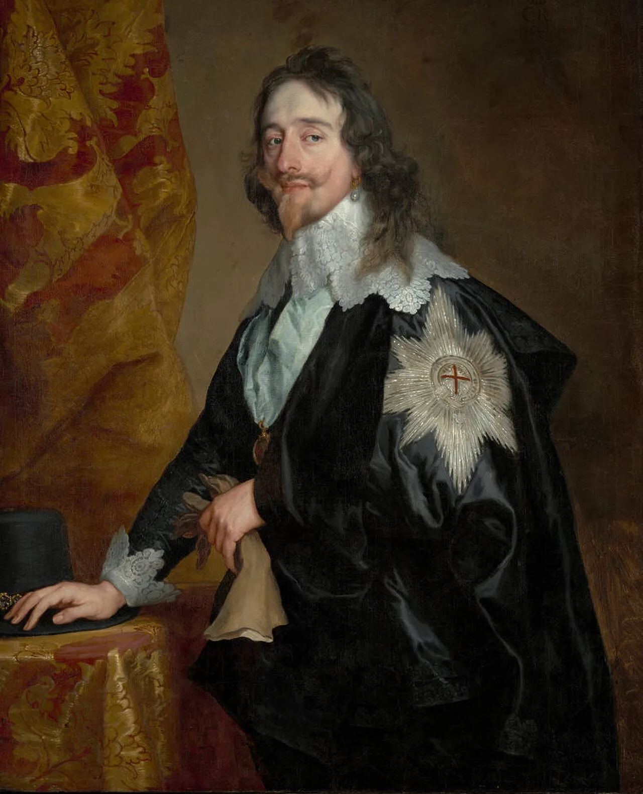 Portrait of King Charles I, with the Order of the Garter