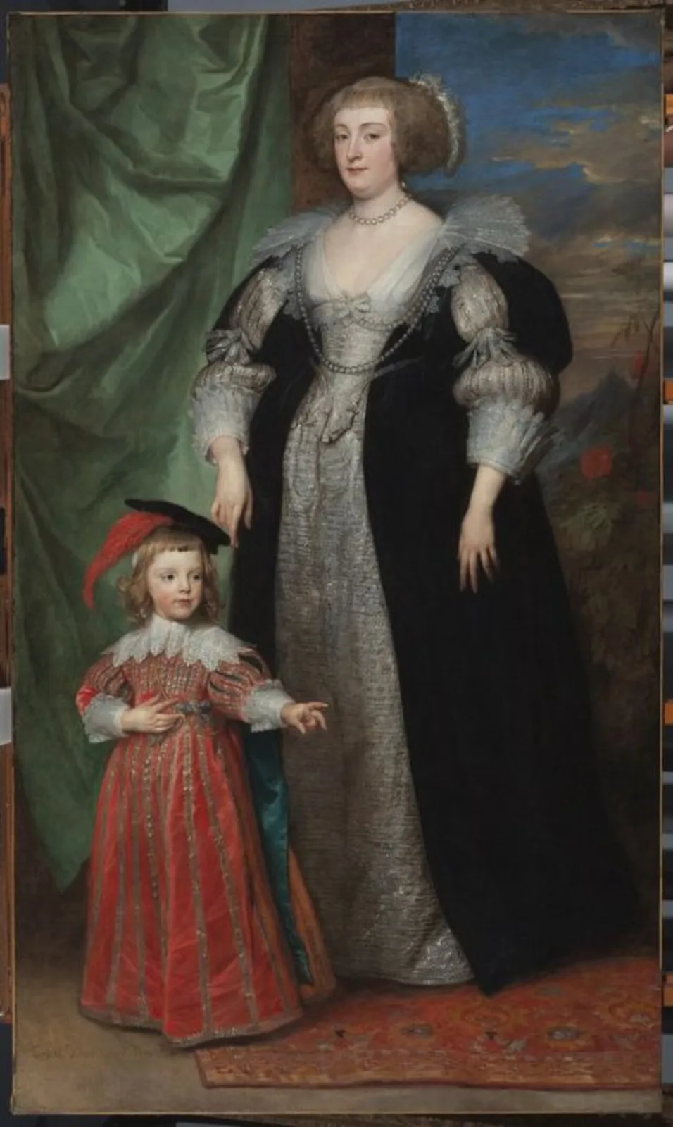 Marie Claire de Croy, Duchess d'Havre and Child