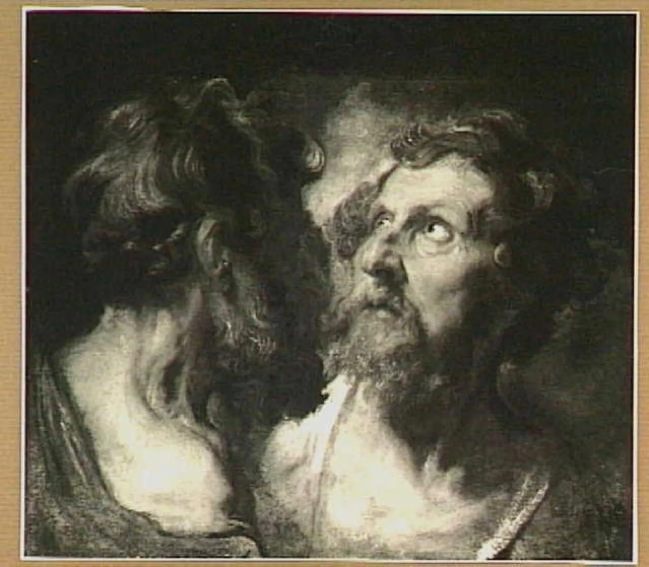 Two study heads of apostles