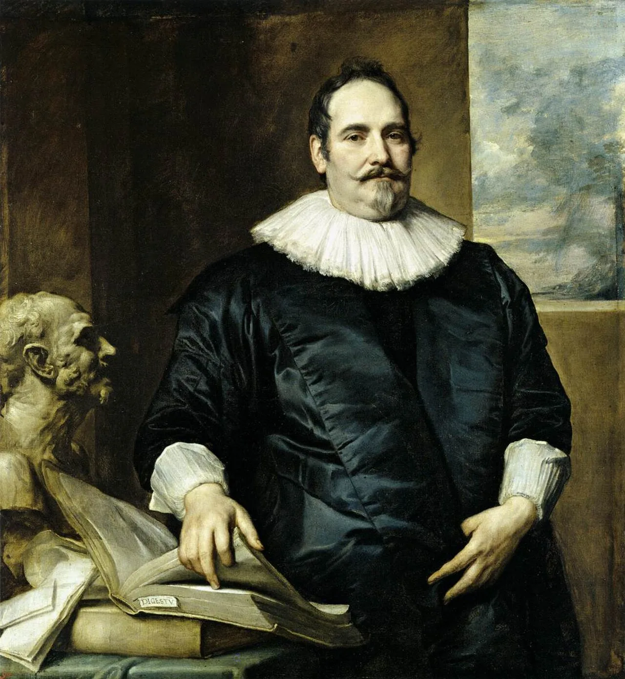 Portrait of Justus van Meerstraeten, Elisabeth van Assche's husband