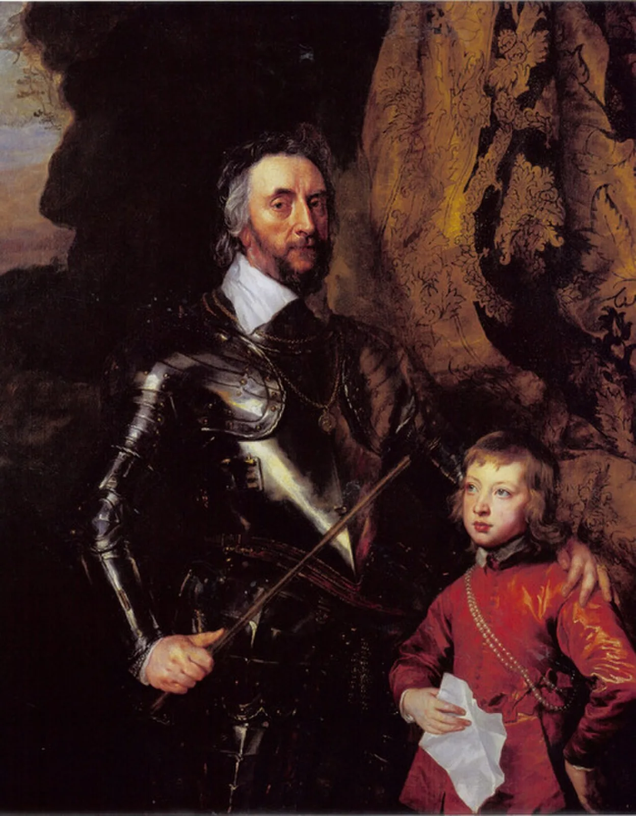 Double portrait of Thomas Howard, 21st Earl of Arundel with his grandson, Thomas Howard, later 22nd Earl of Arundel and 5th Duke of Norfolk