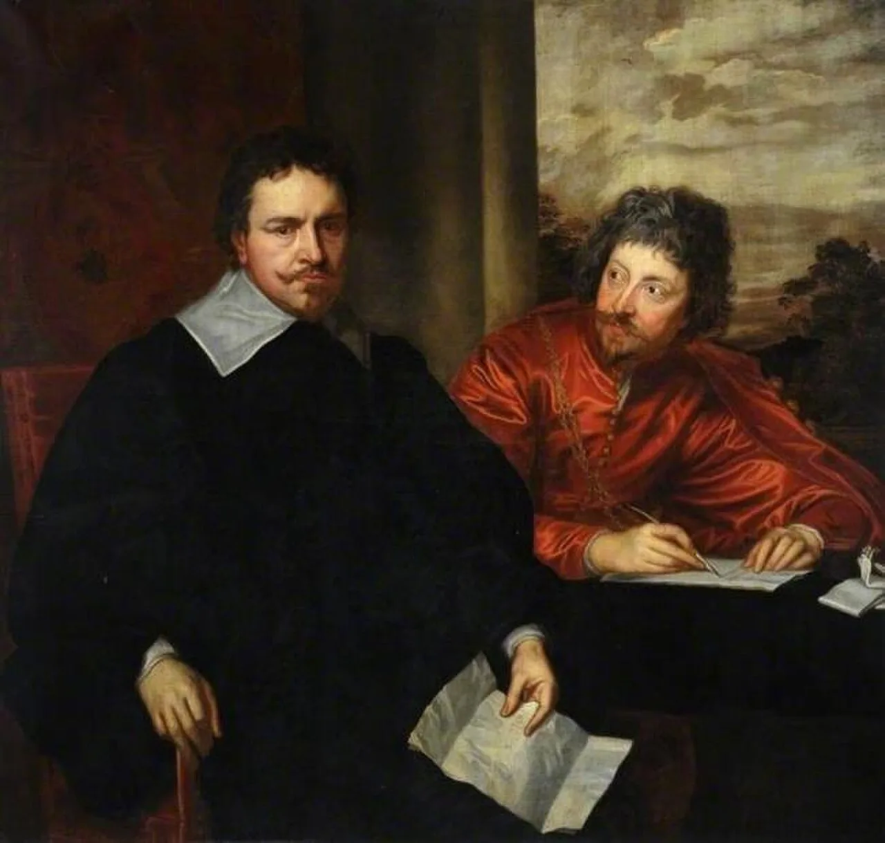 Double Portrait of Thomas Wentworth, 1st Earl of Strafford with his secretary Sir Philip Mainwaring