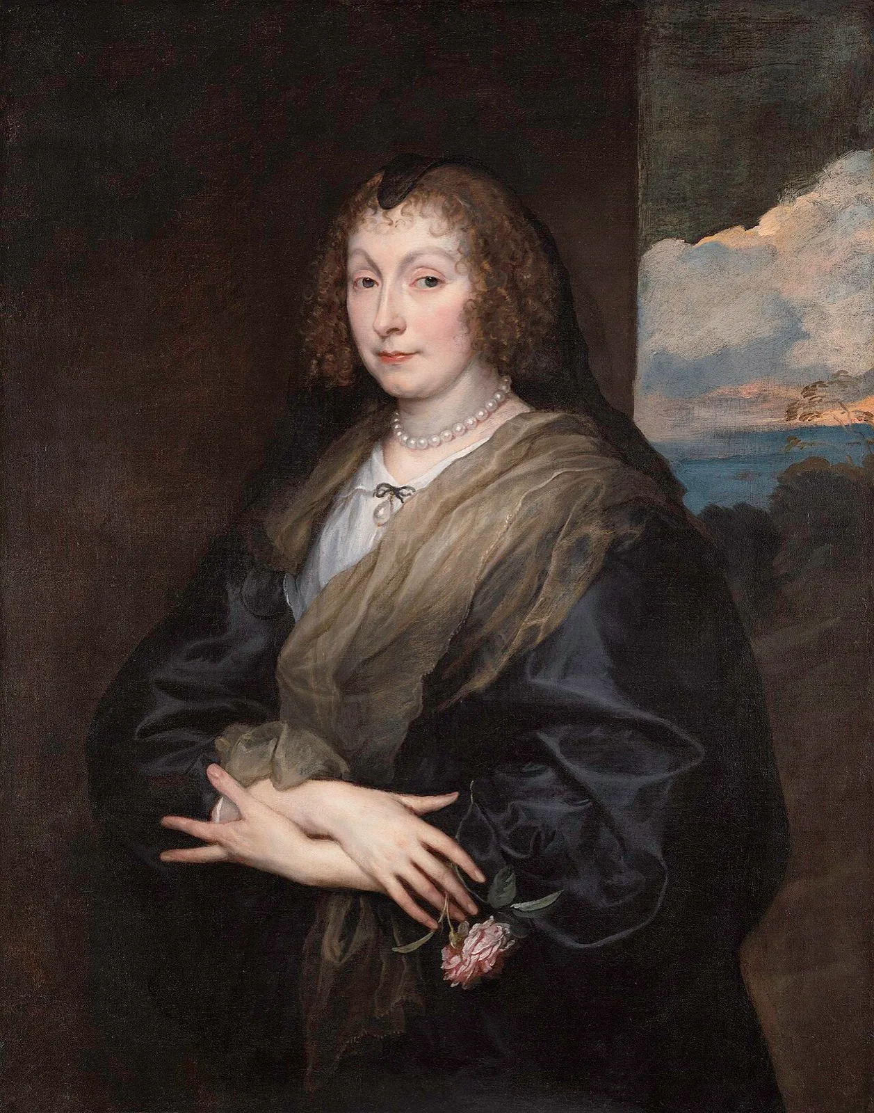 Woman with a Rose
