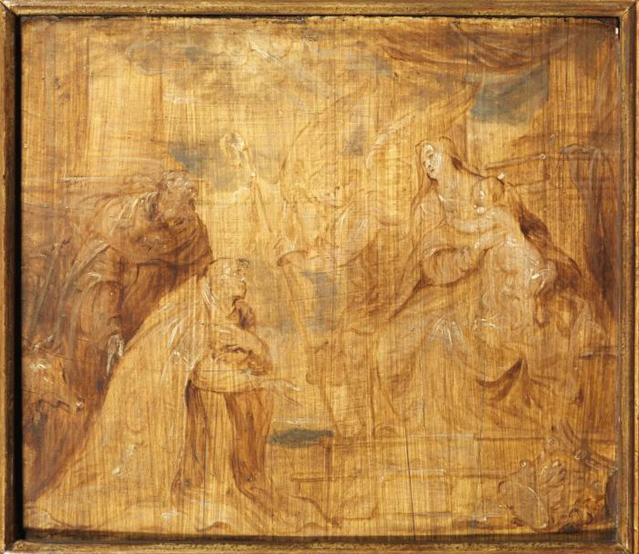 Virgin and Child with a Bishop Donor and Saint Anthony Abbot