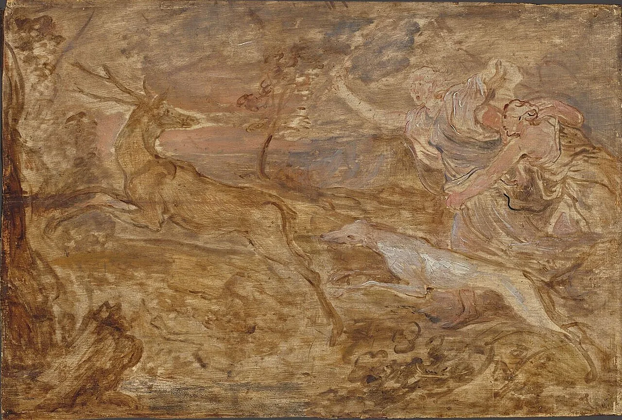 Diana Hunting Deer