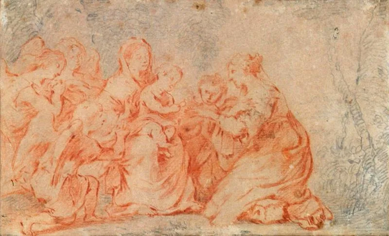 La Vierge, l'Enfant Jésus, sainte Catherine et des anges (No. 2)