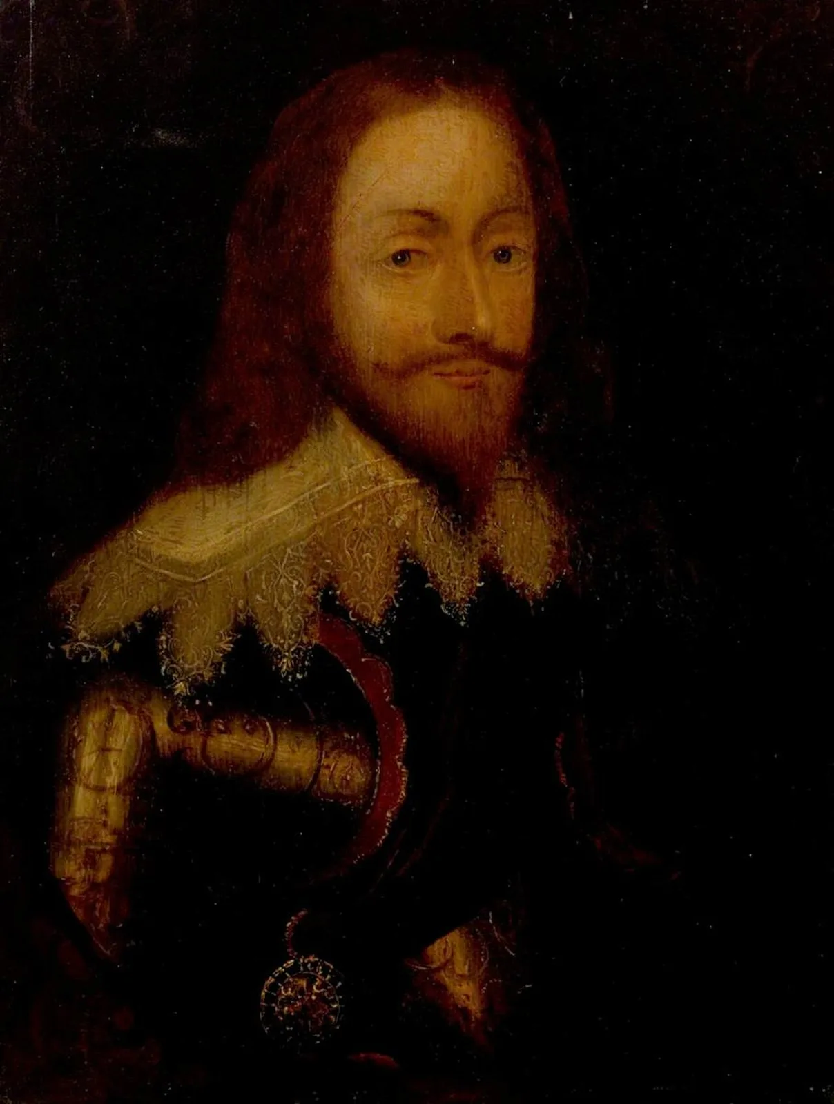 Charles I, in Armour Wearing the Order of the Thistle