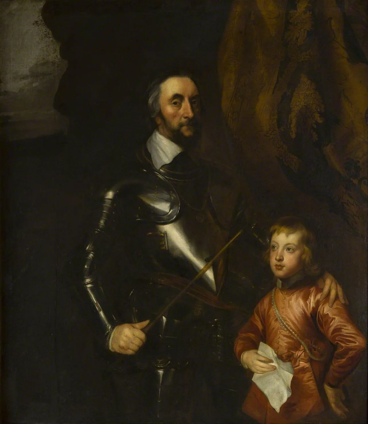 Thomas, the Earl of Arundel, with One of His Grandsons