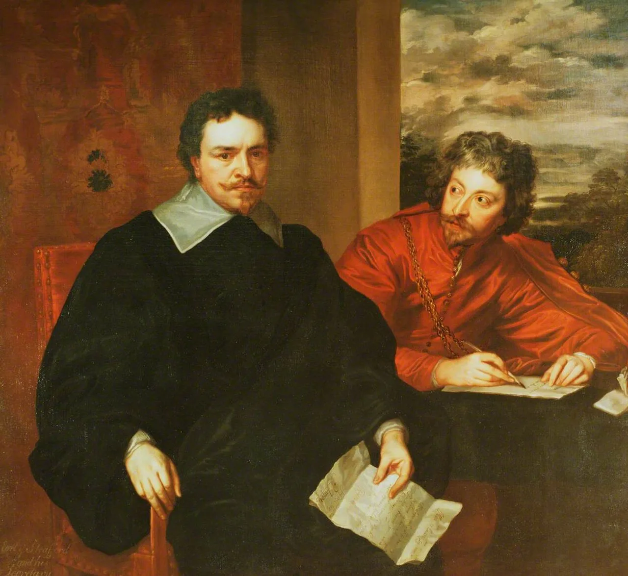 Thomas Wentworth, Earl of Strafford and His Secretary Philip Mainwaring
