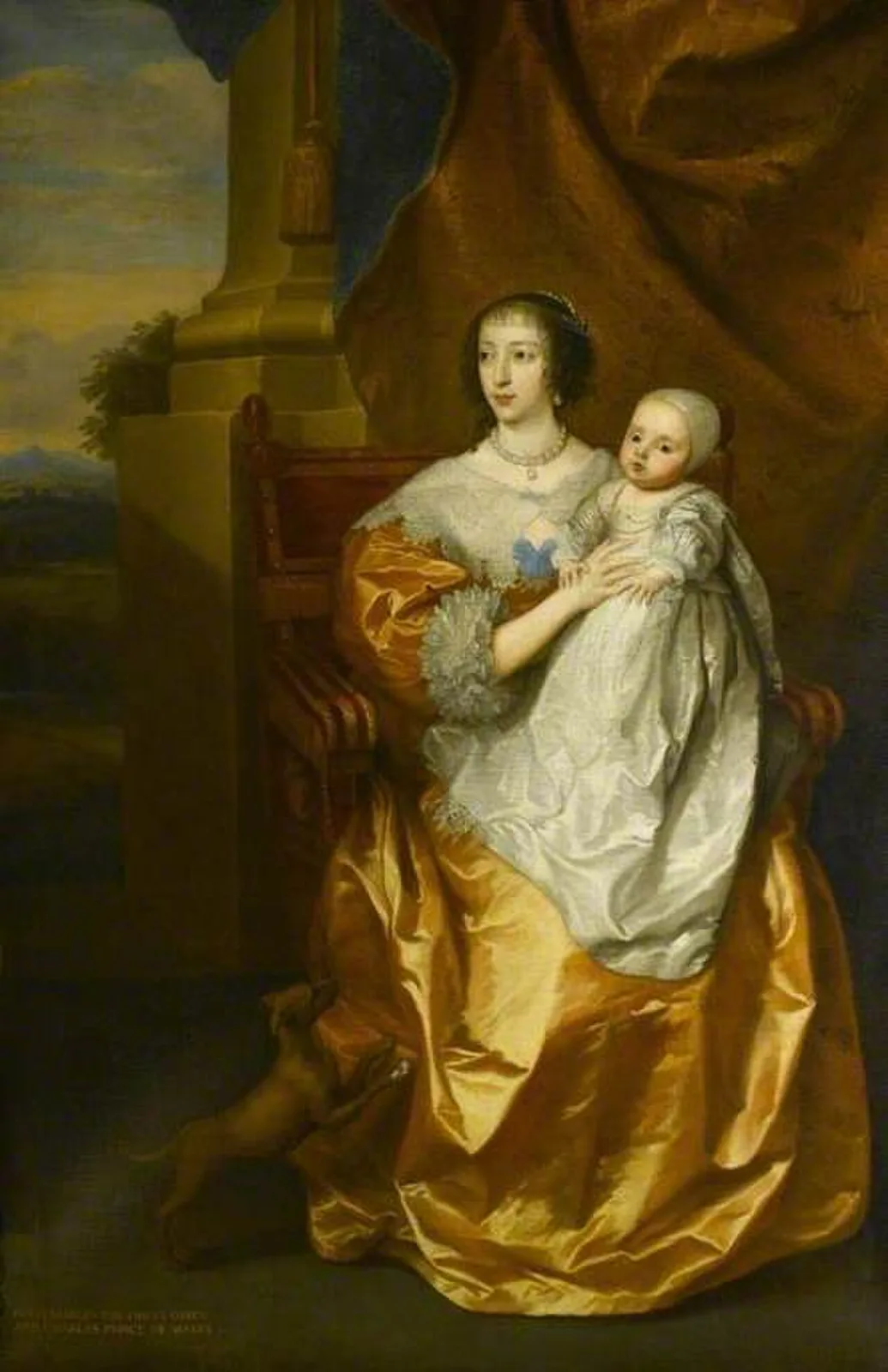Henrietta Maria, with Prince Charles