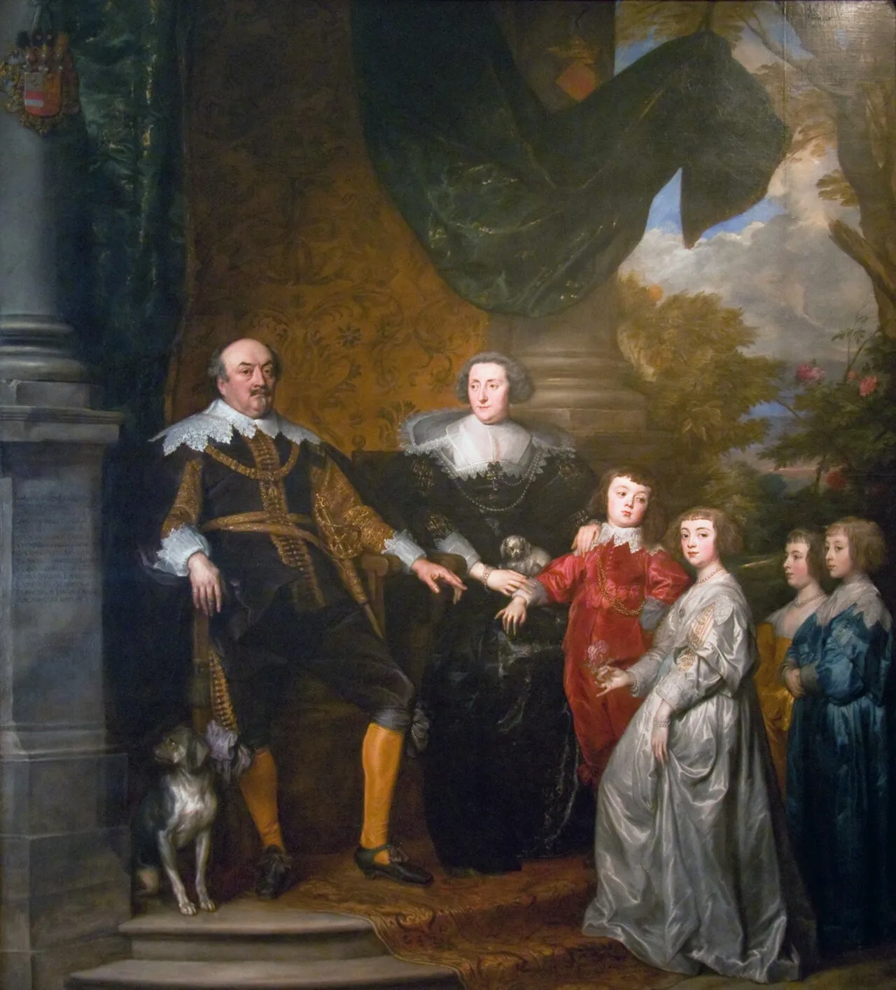 Portrait of John, Count of Nassau-Siegen with his family