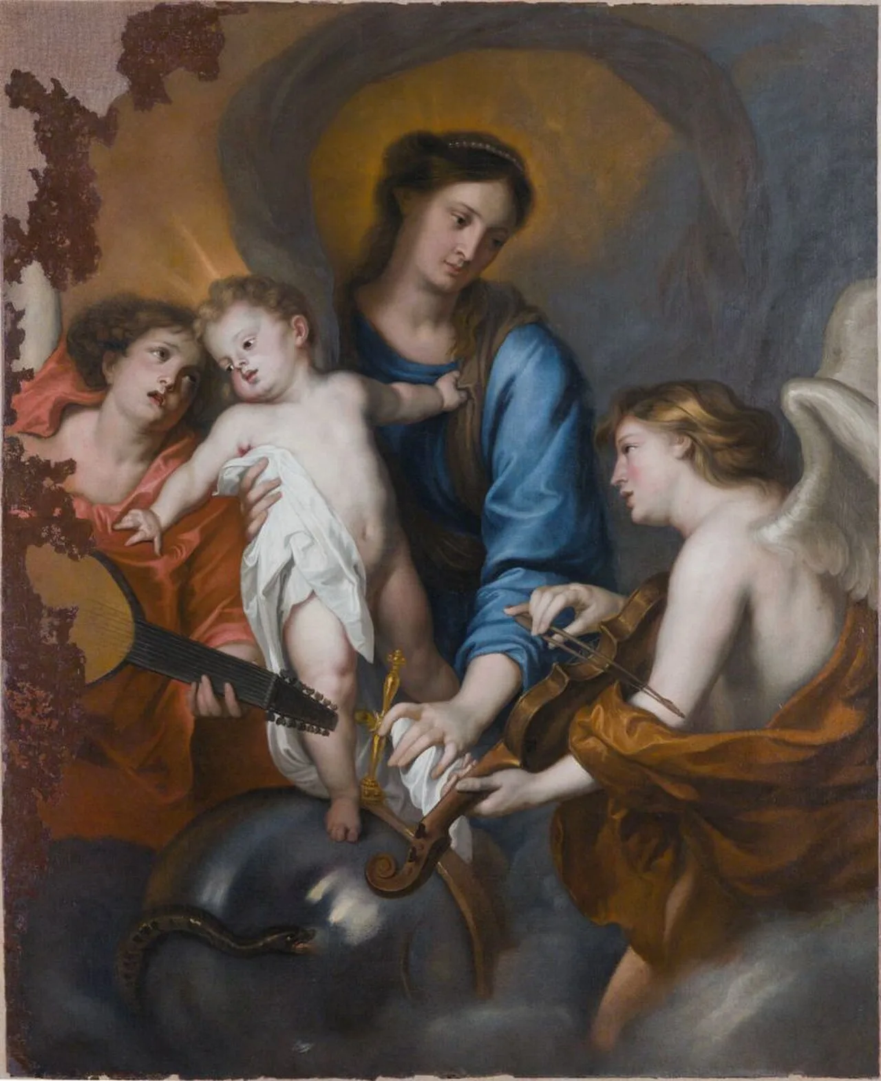 Madonna and Child with angels (No. 1)