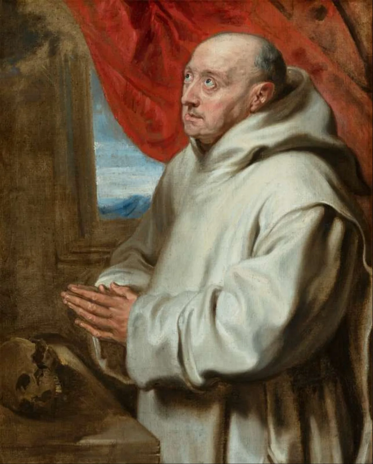 Saint Bruno praying