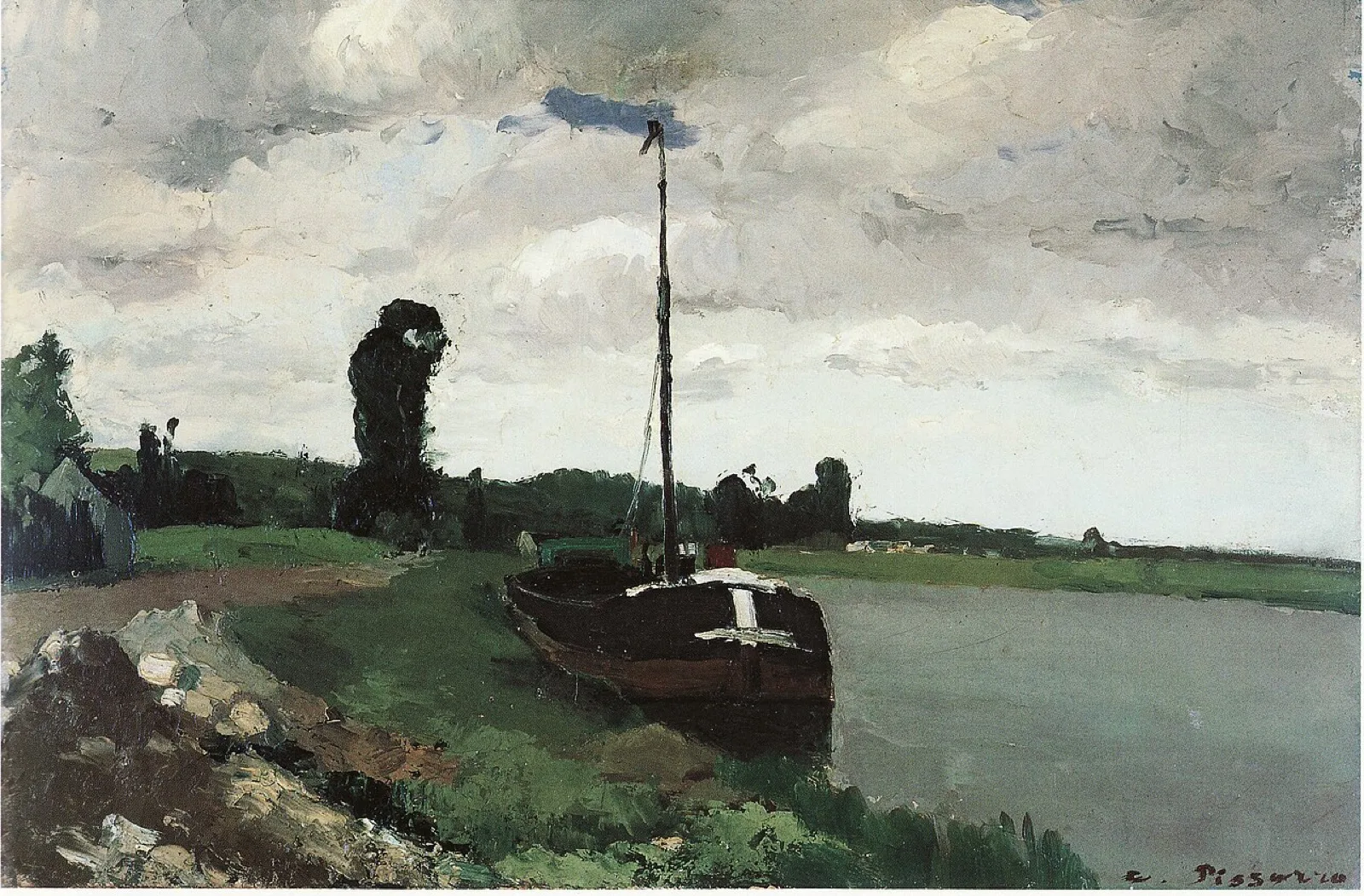 Barge on the Oise, Pontoise