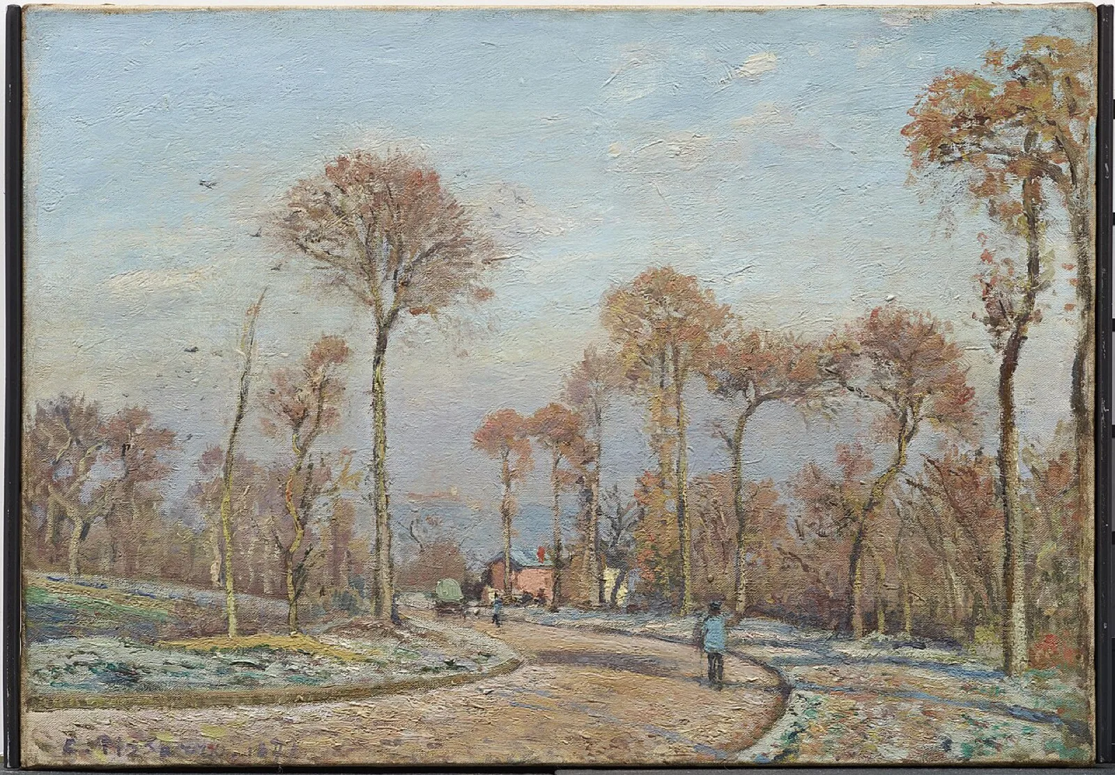 Road to Versailles, Louveciennes: morning frost