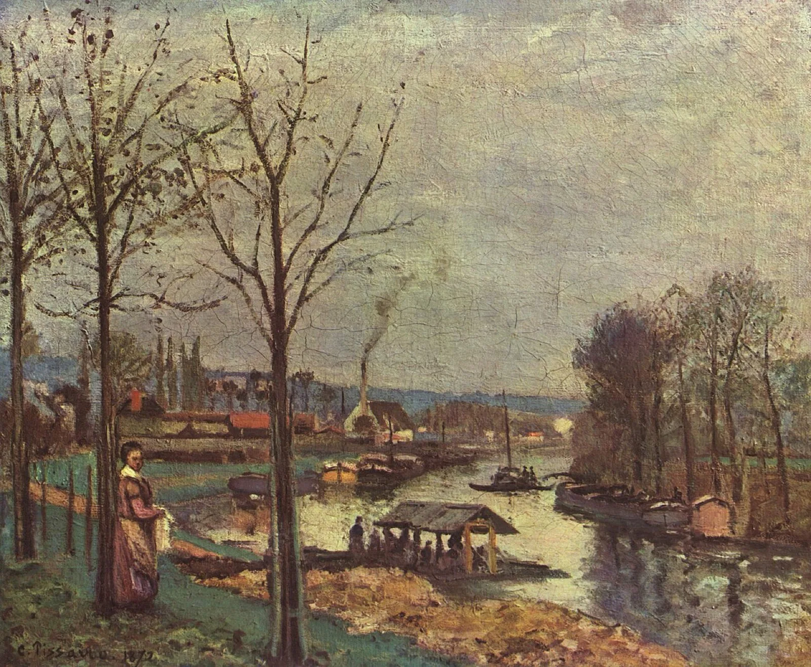The Seine at Port-Marly, the Wash-House