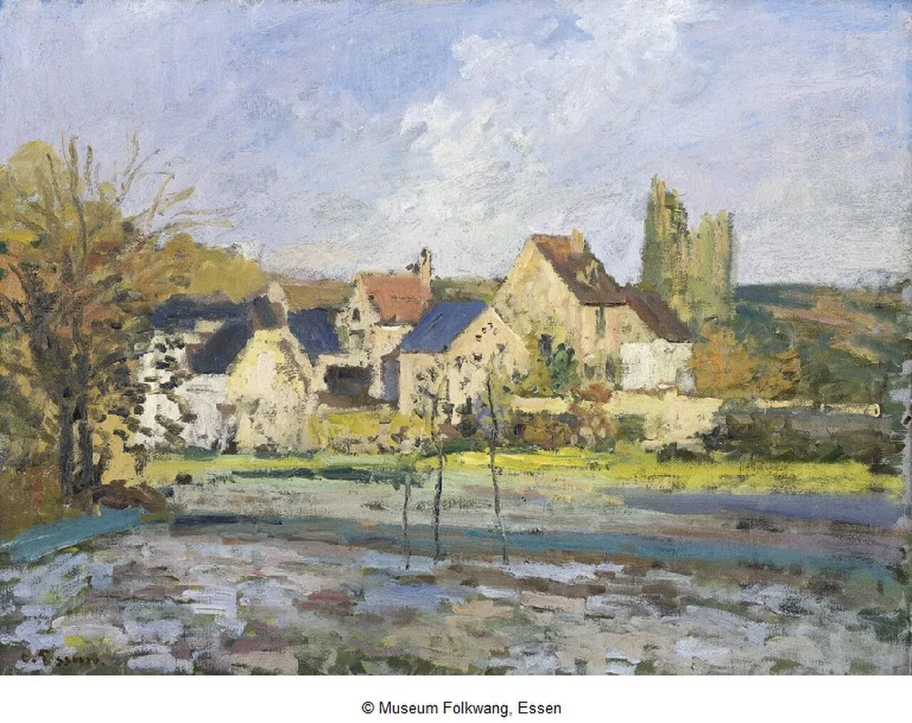 L'Hermitage à Pontoise, neige