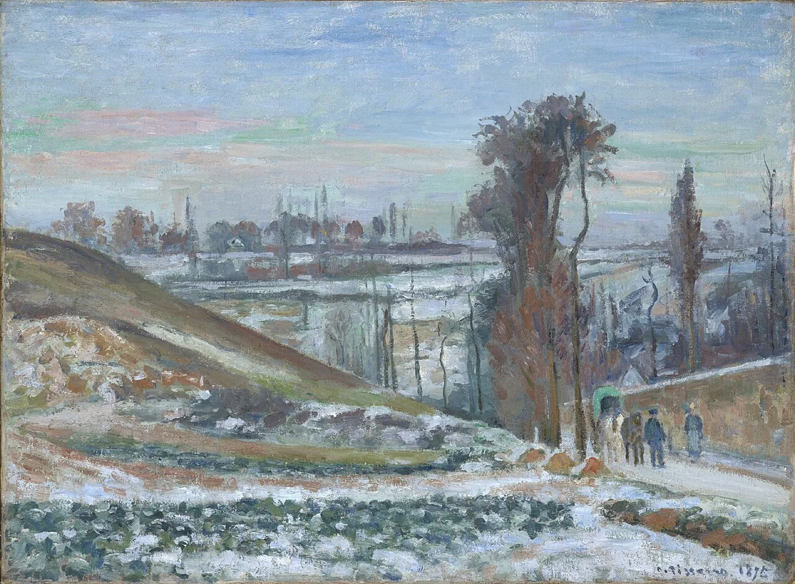 Effet de neige à l'Hermitage, Pontoise
