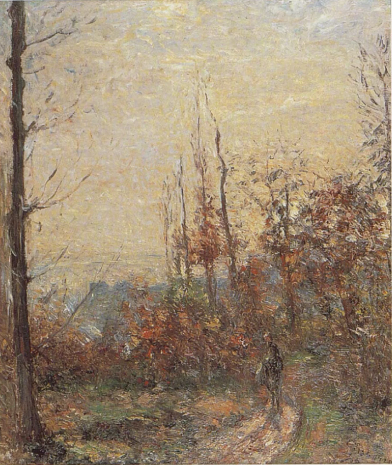 Le vieux chemin en automne, Pontoise (The Old Road in the Fall, Pontoise)