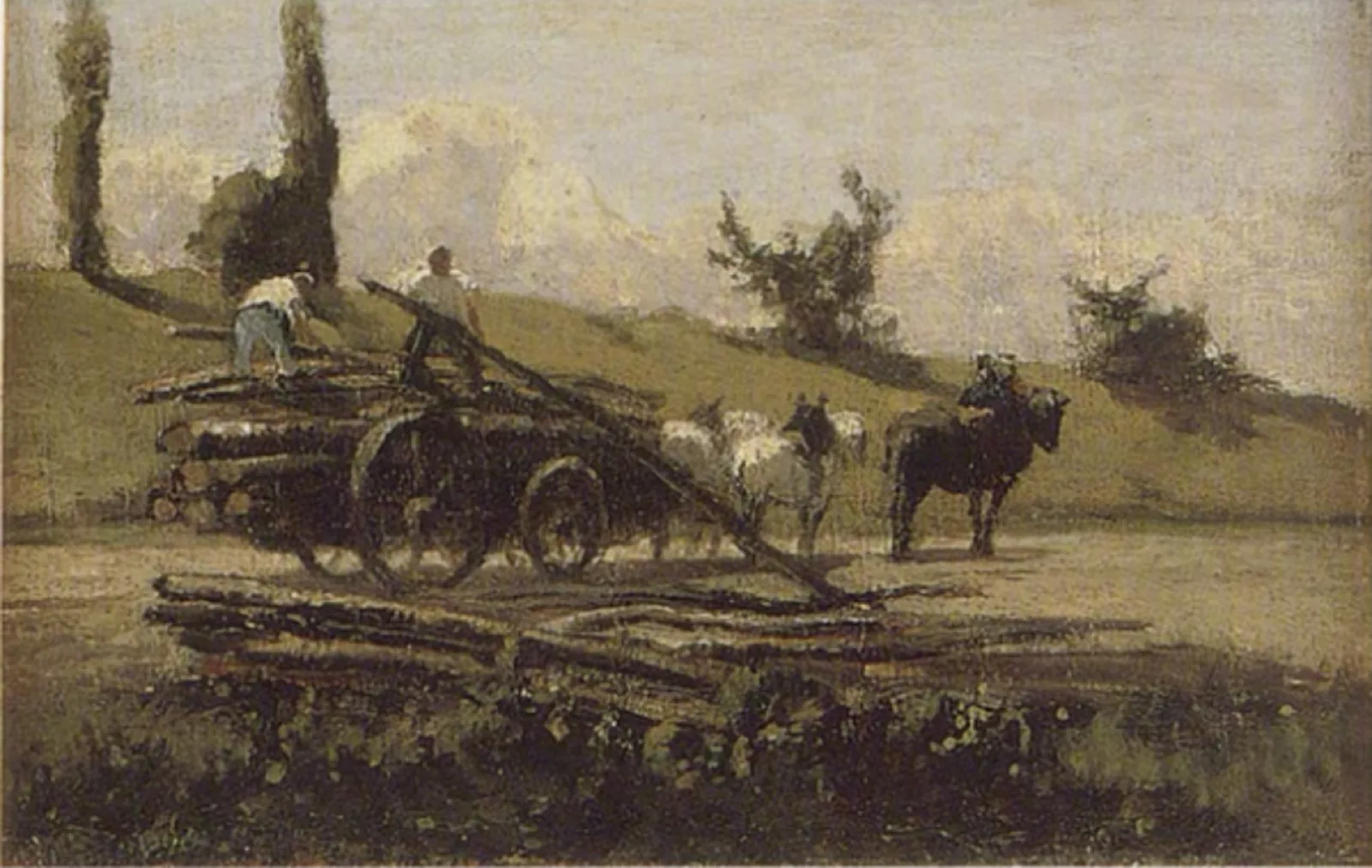 La charrette de bois