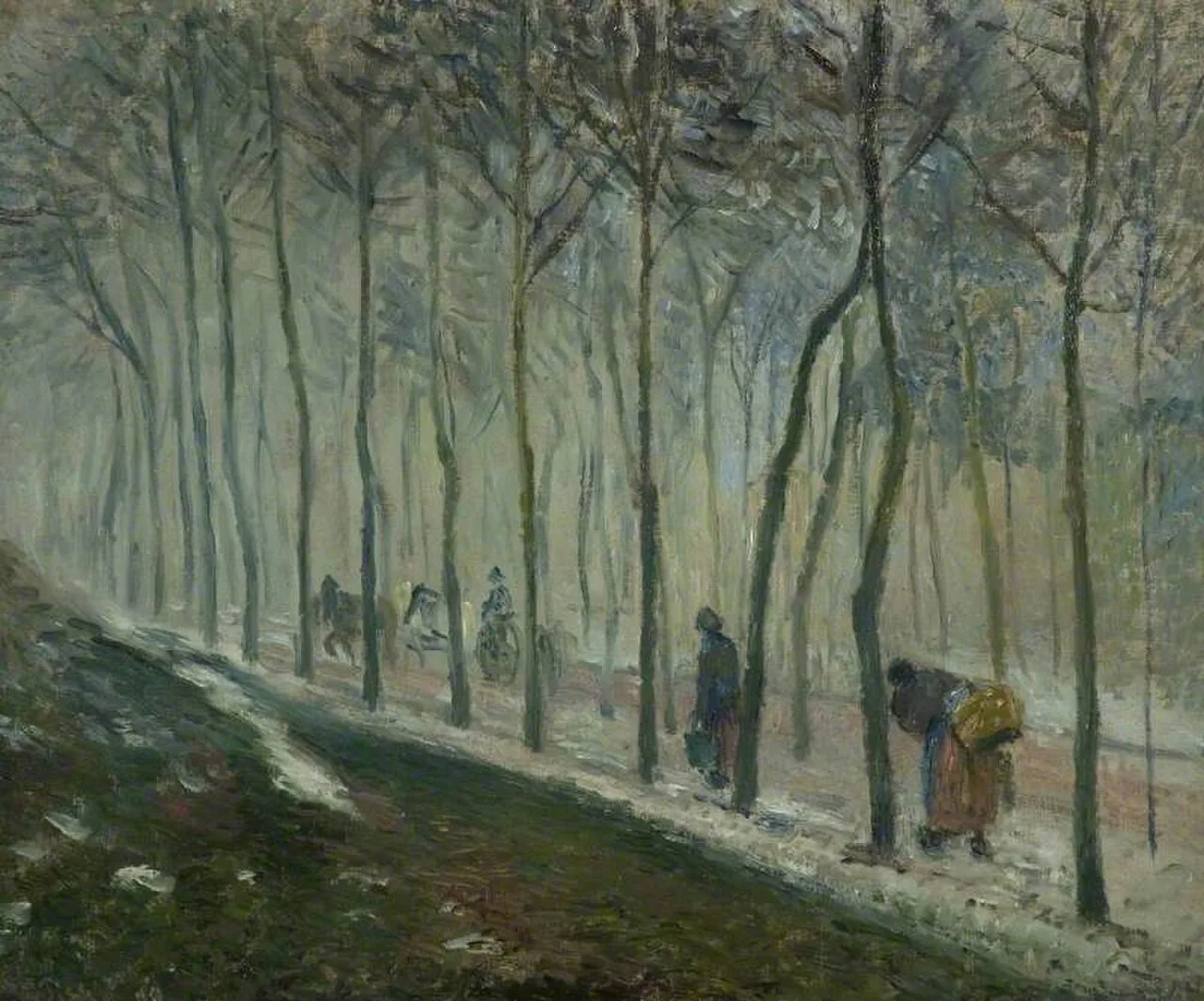 La route, effet de neige (The road, snow effect)