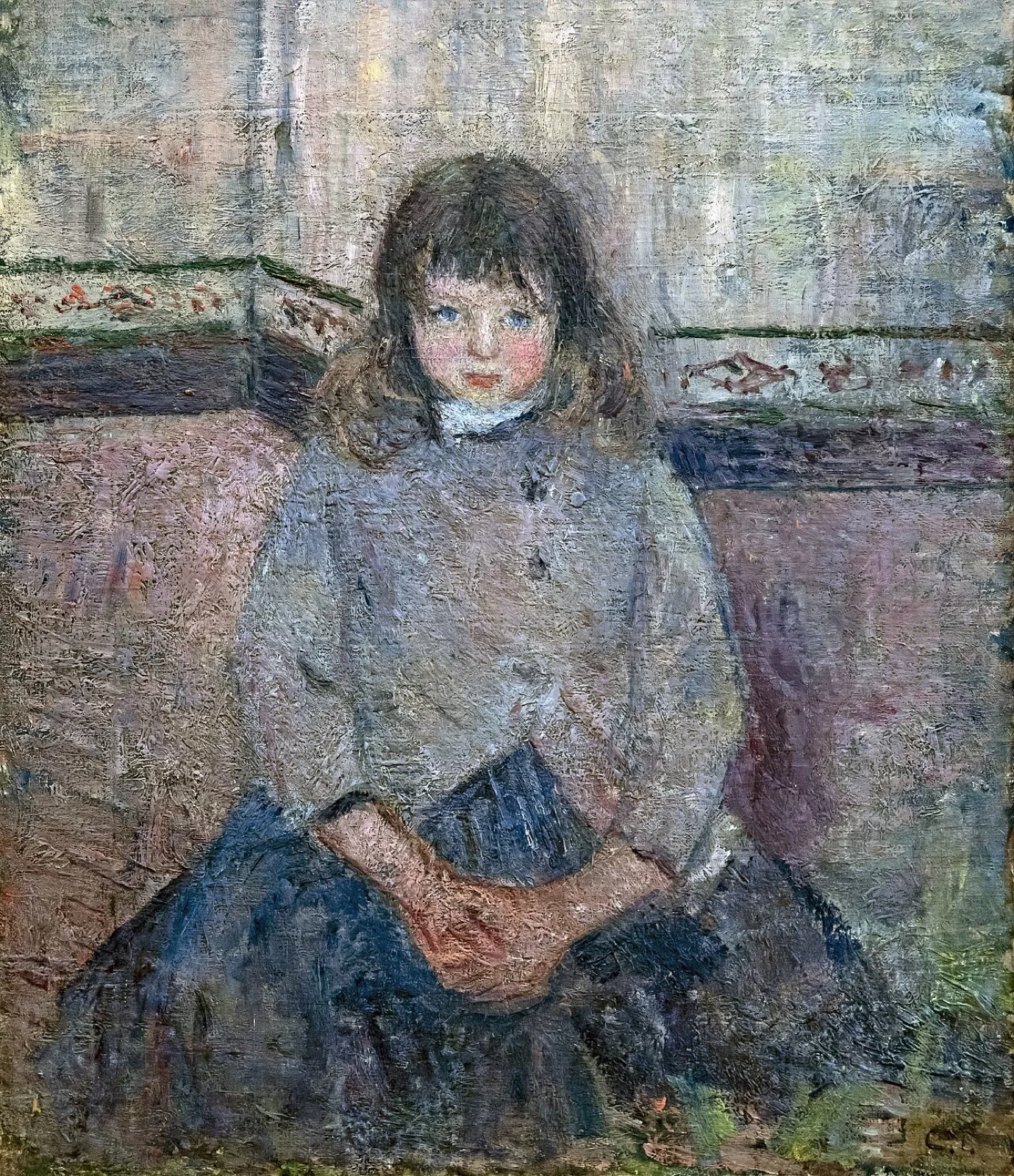 Portrait of Félix Pissarro in a skirt