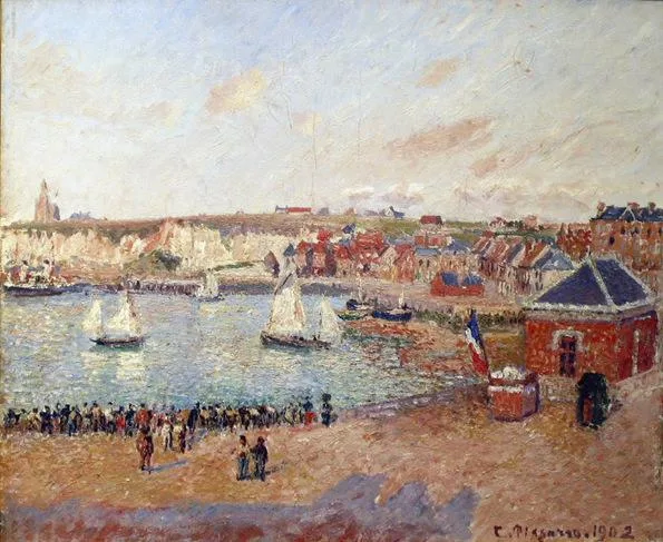 Vue de l'avant-port de Dieppe