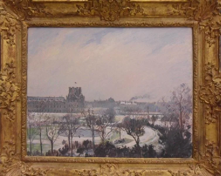 Le jardin des Tuileries - effet de neige