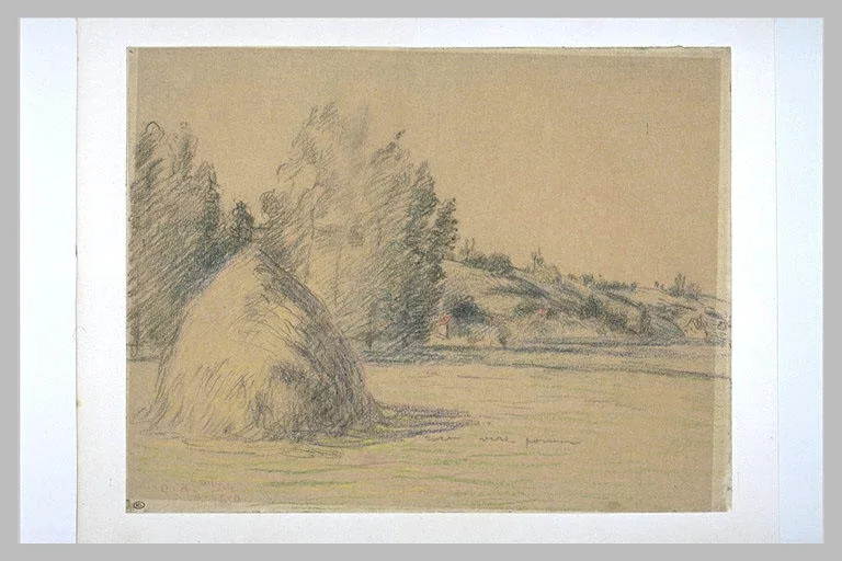 Etude de paysage avec une meule, Pontoise
