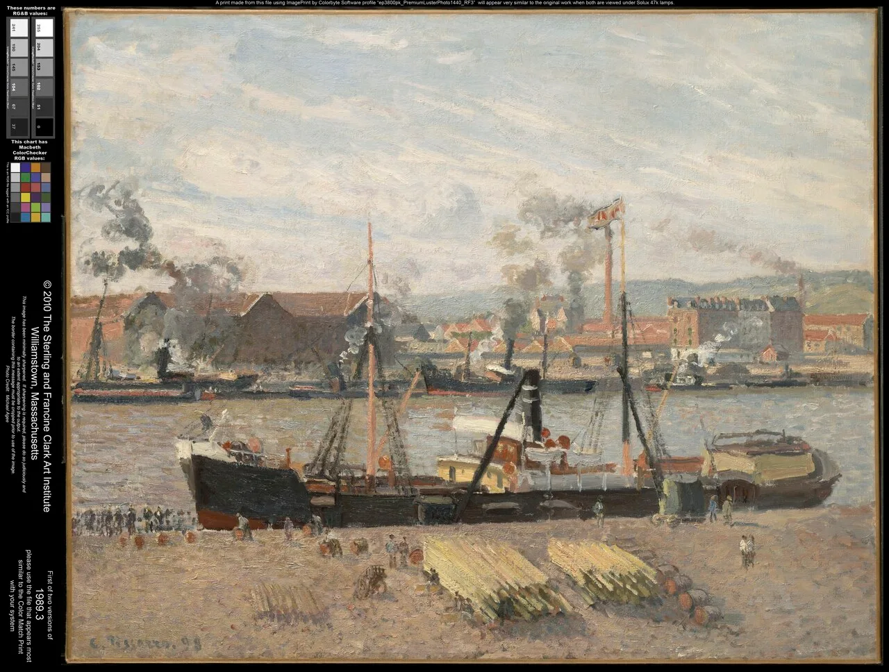 Port of Rouen, Unloading Wood