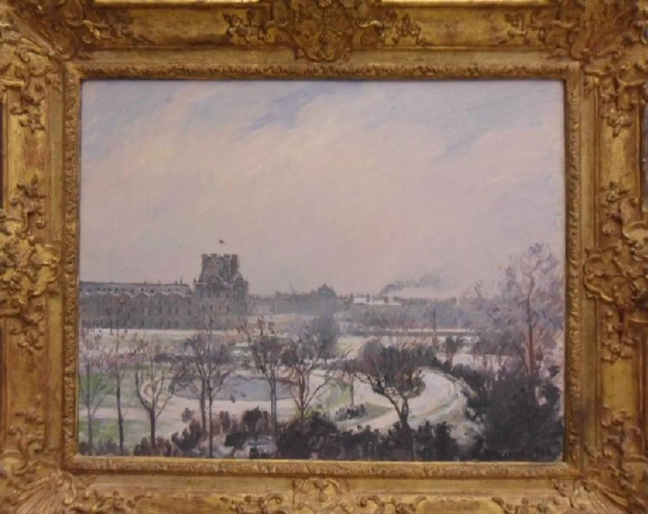 The Tuileries Gardens and the Pavillon de Flore, Effect of Snow