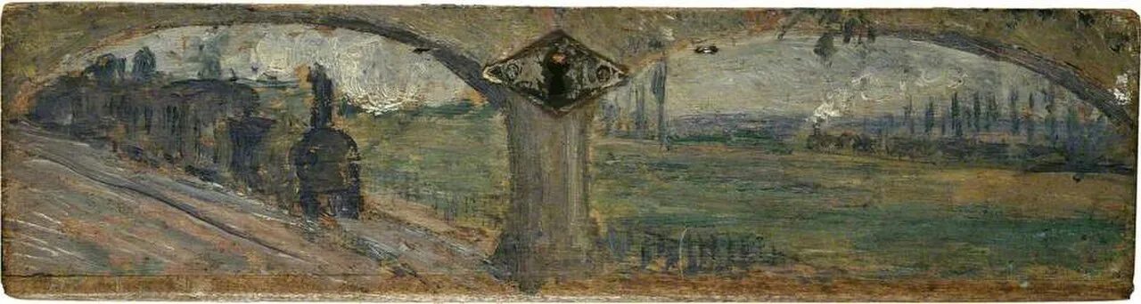 Landscape with Steam Trains