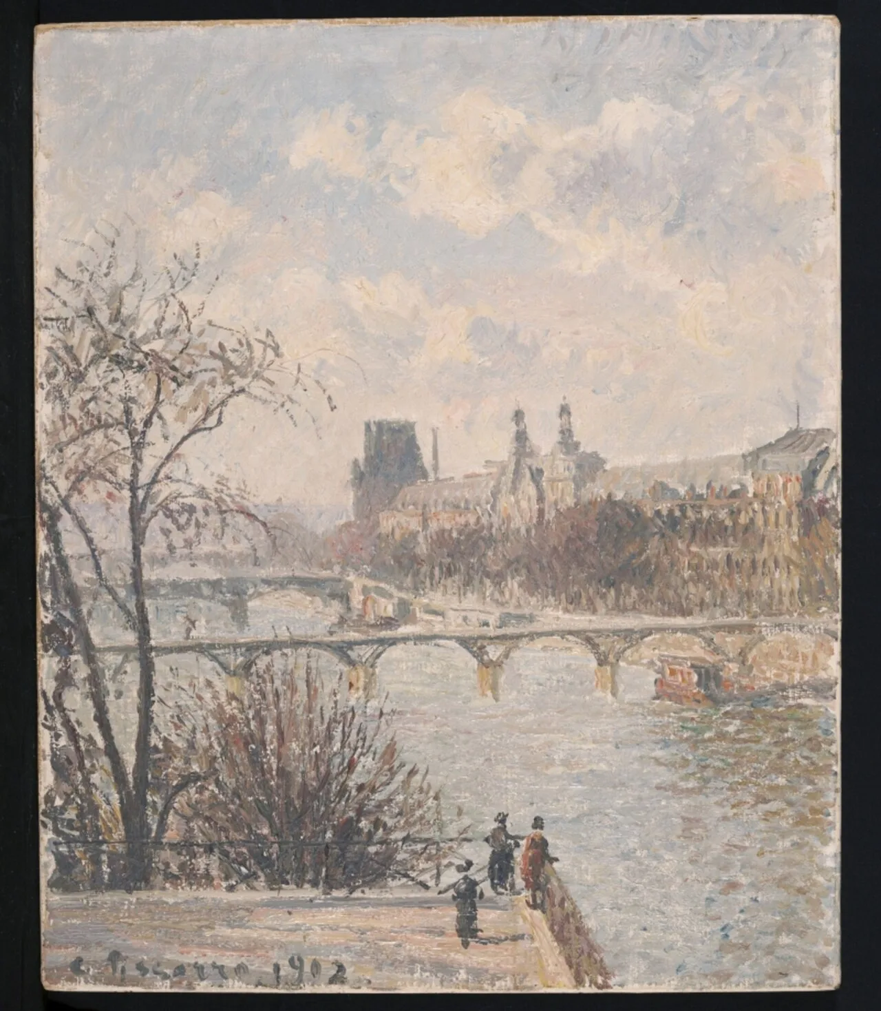La Seine, vue du Pont-Neuf, au fond le Louvre