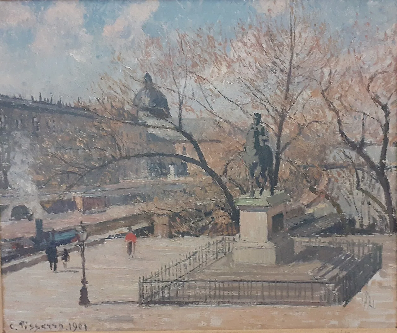 Statue d’Henry IV et hôtel de la Monnaie, matin, soleil