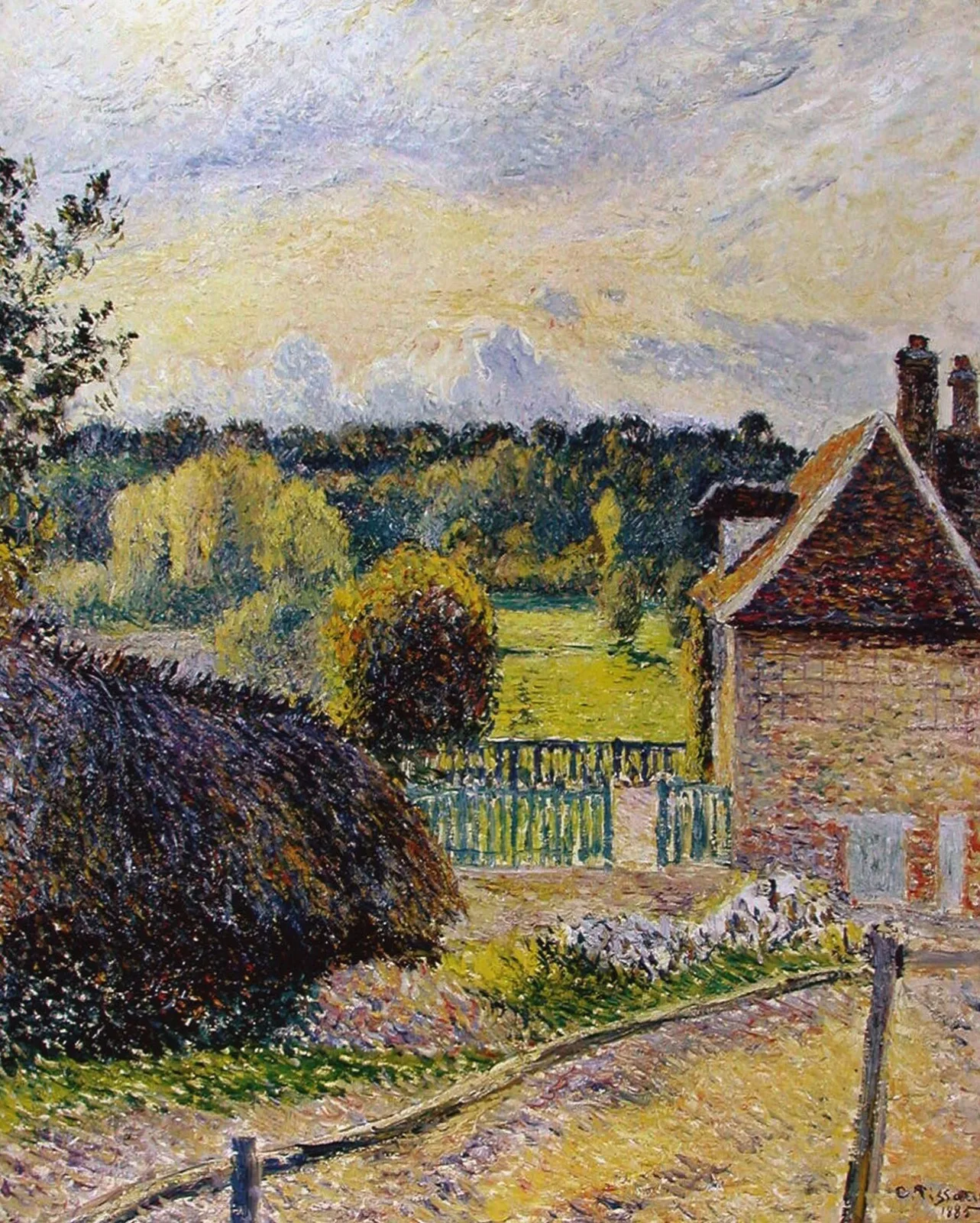 The Delafolie House, Éragny, Sunset