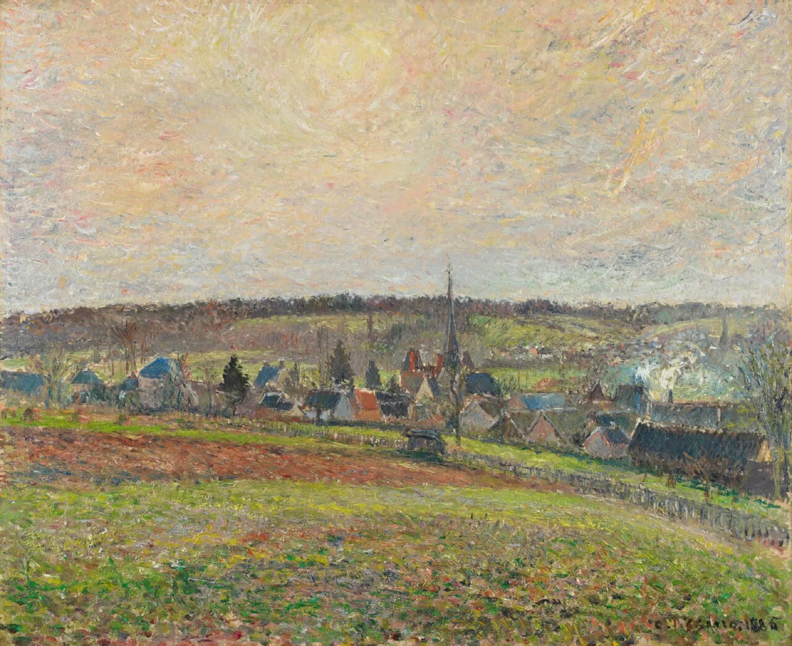 View of the Village of Éragny