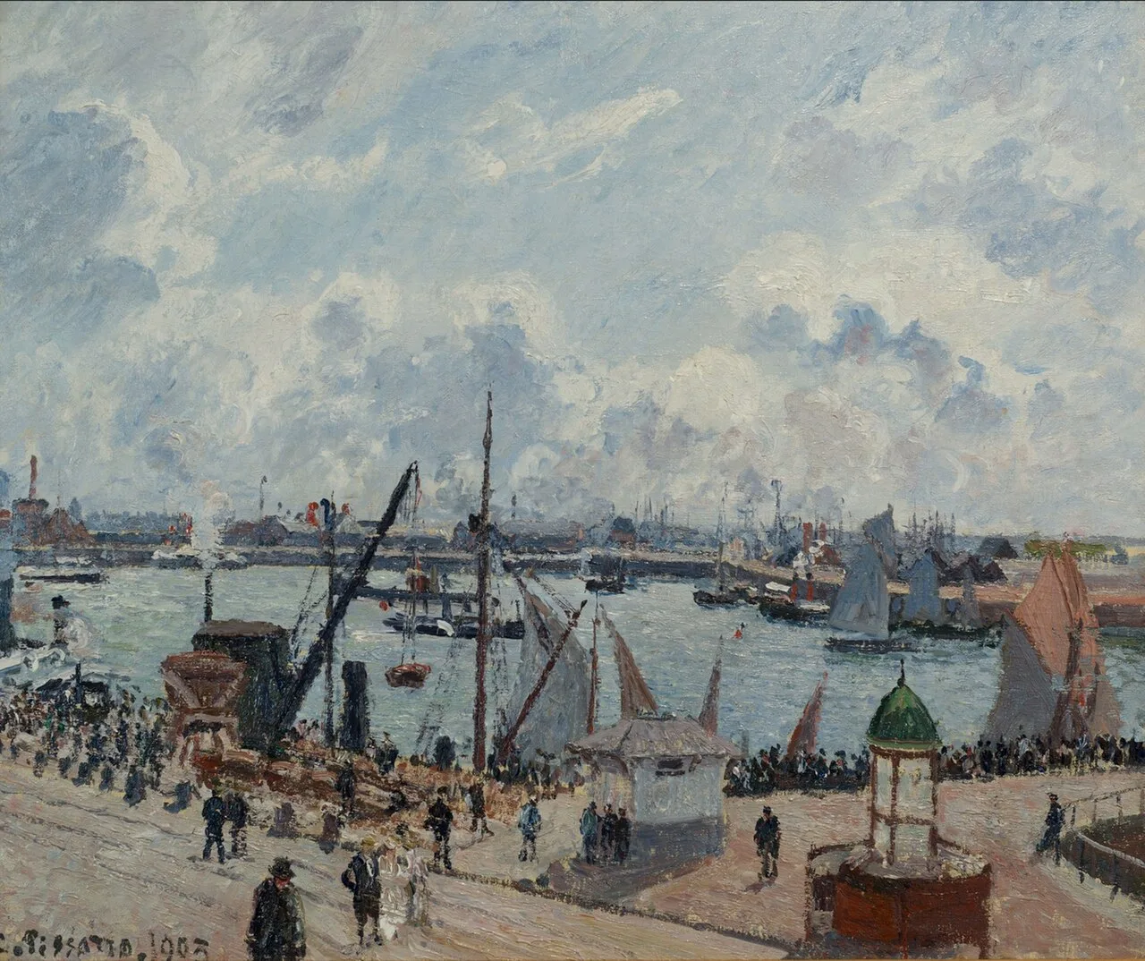 The Anse des Pilotes, Le Havre, Morning, Sunshine, Tide Rising