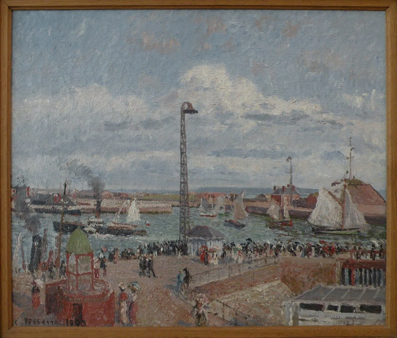 L'anse des pilotes au Havre. Haute mer. Après-midi. Soleil