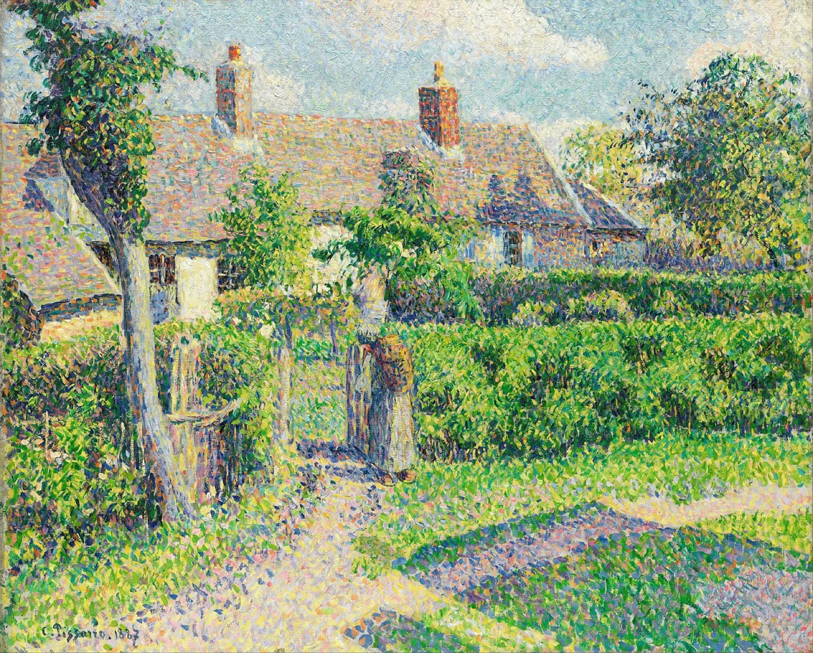 Peasants' houses, Eragny