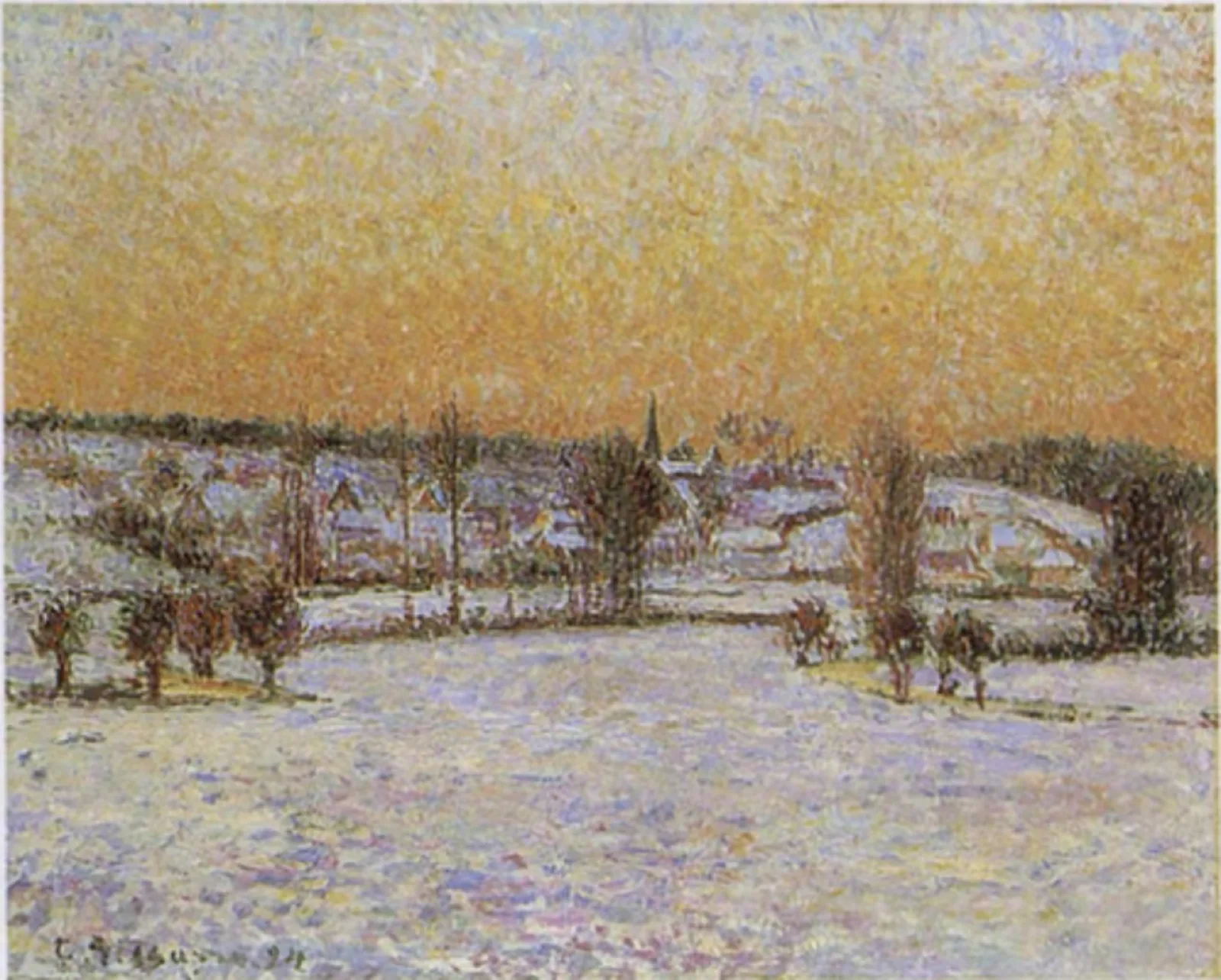 Viez of Bazincourt, Effect of Snow, Evening